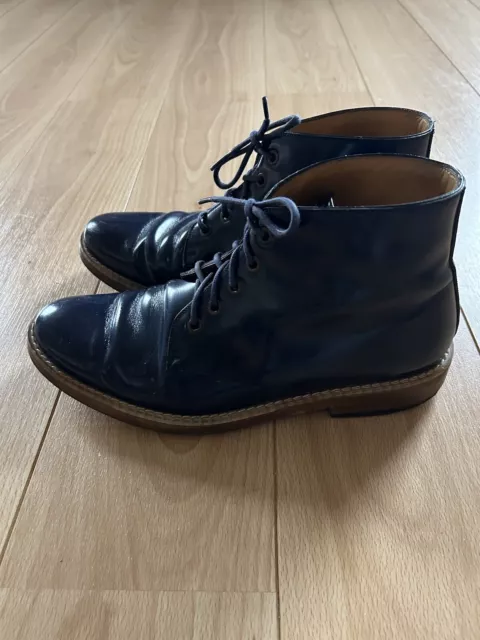 MARC JACOBS PATENT Blue Boots Sz 8 £19.99 - PicClick UK