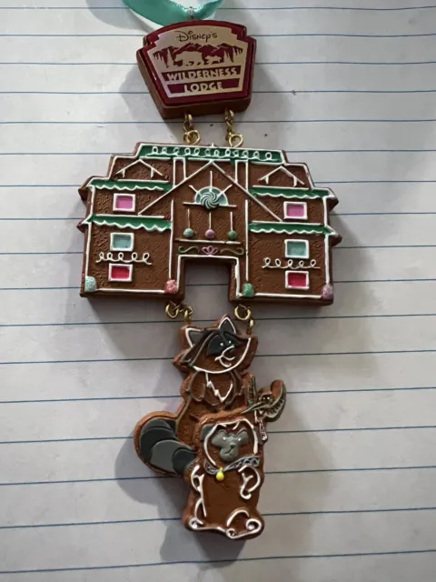 Disney Parks Christmas Ornament Disney’s Wilderness Lodge Gingerbread Collection