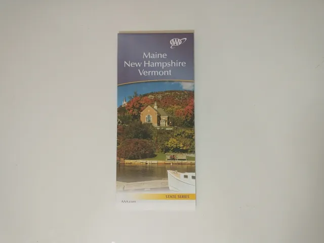 Travel Map MAINE NEW HAMPSHIRE VERMONT 2013 State Series AAA Road Highway USA