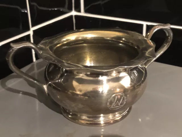 Christofle Silver Plate Double Handed Sugar Bowl