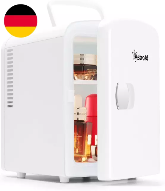 Astroai 2 in 1 Mini Kühlschrank, 4 Liter Fridge Mit Kühl- Und Heizfunktion 12 Vo