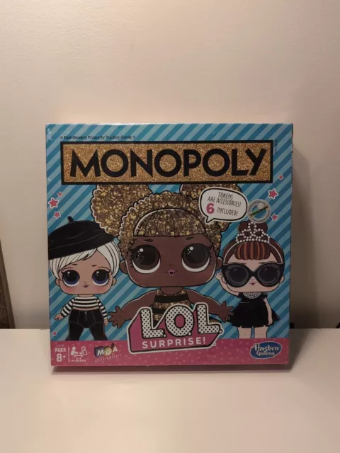 LOL Surprise Monopoly Game: L.O.L. Surprise! Edition Board Game, New/Sealed