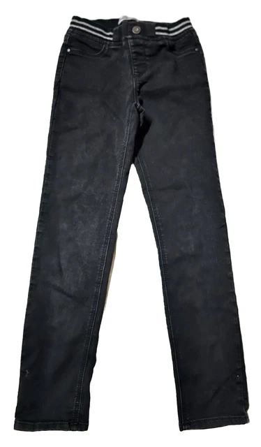 Jordache Skinny Stretch Elastic Waist Black Kids Size 12