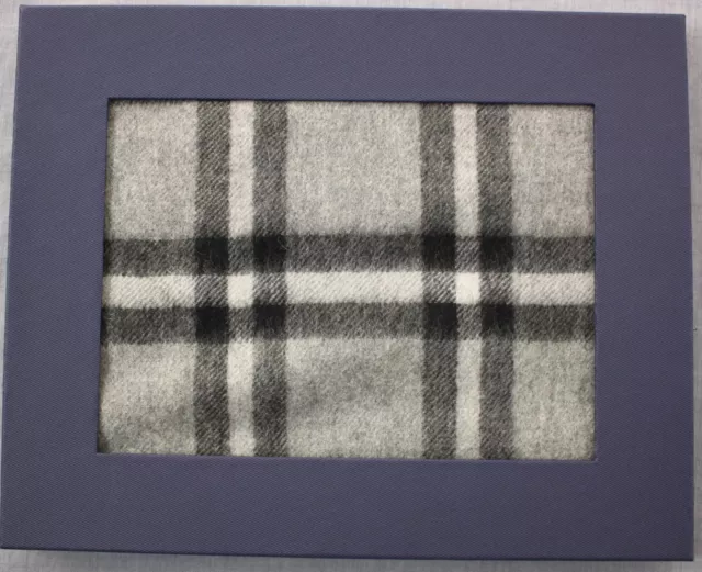 Allen Solly Black & Gray Plaid Checker 100% Cashmere Scarf NEW 72" x 11"