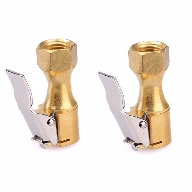 X AUTOHAUX 2 Prolunghe Per Valvole Pneumatici 90° In Rame Nichelato, Universali Per Auto, Moto E Camion, M8x0.8 - 3