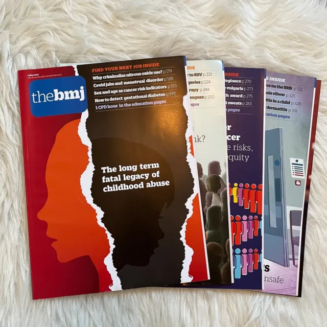 The BMJ Magazines May 2023 x 4 British Medical Journal Rare Diseases Prostate CA