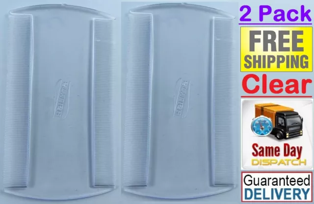 2X Double Sided Nit Combs Head Lice Detection pet dog cat flea peine para piojos