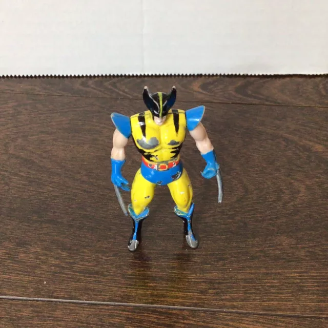 Marvel Steel Mutants Wolverine 2.5" Toy Diecast Metal Action Figure 1994 ToyBiz