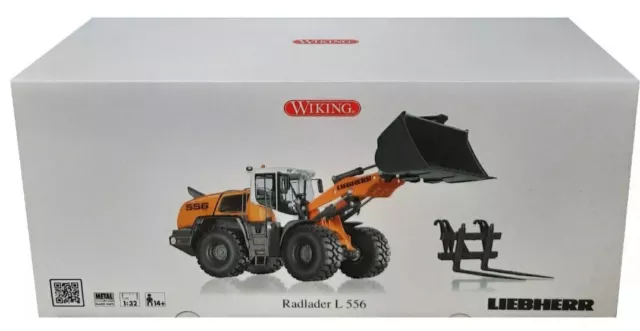 WIKING 7840 Liebherr Radlader L 556 1:32 Baustellenfahrzeug Sammlermodel Neu OVP