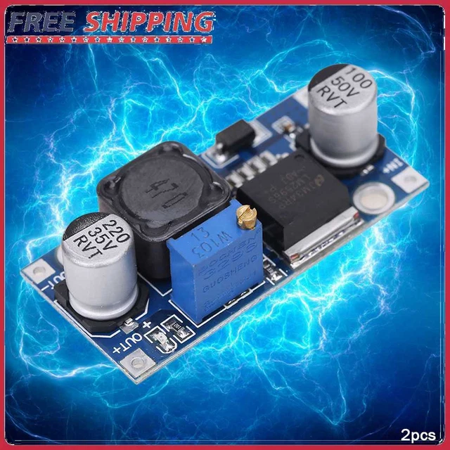 2x DC-DC 3A Buck Converter Adjustable Step-Down Power Supply Module LM2596S