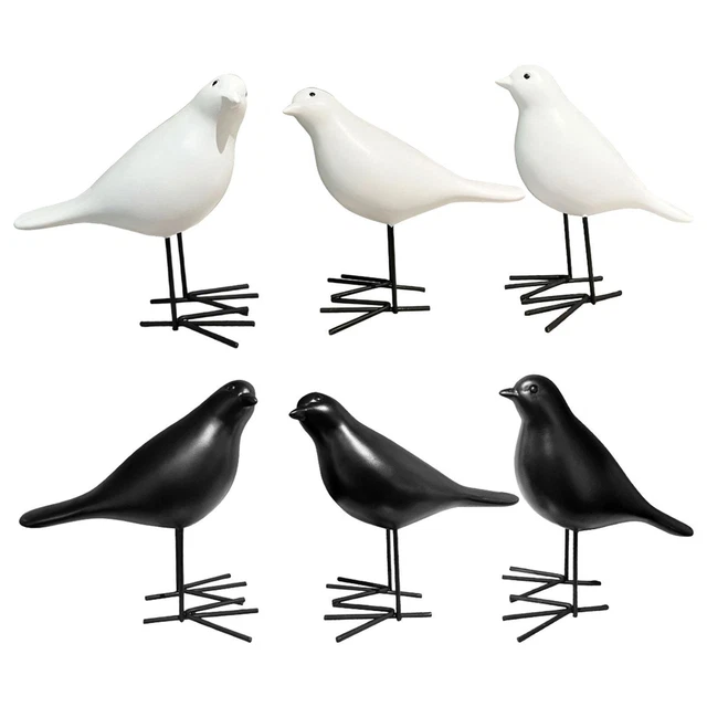Harzfiguren Skulpturen Garten Büro Esszimmer Dekor Vögel Statuen
