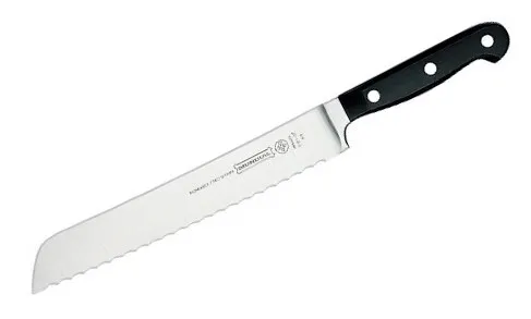 Humbee, 10 inch Bread Knife Serrated Knife Wave Edge Black