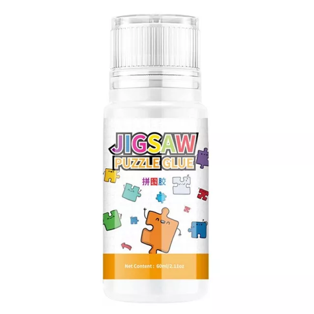 Jigsaw Puzzle Glue, 60ML Jigsaw Glue with Sponge Head, Non- and  Dry7490