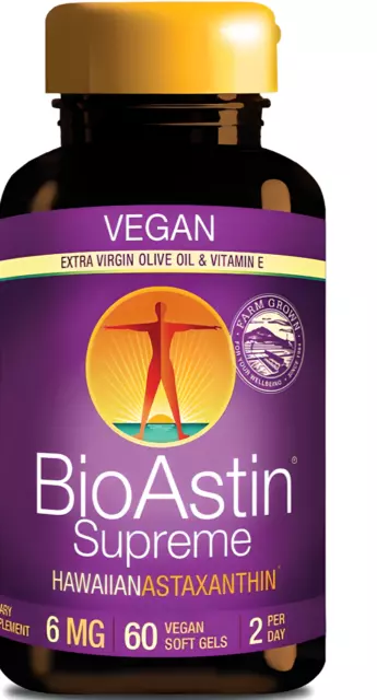 BioAstin® Supreme™ Astaxanthine 6 mg, Lutéine Nutrex Hawaii 60 Capsules