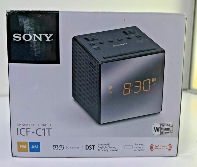 SONY ICFC1 DESKTOP Alarm Clock AM FM Radio ICFC1 ICFC1T 15.85 PicClick