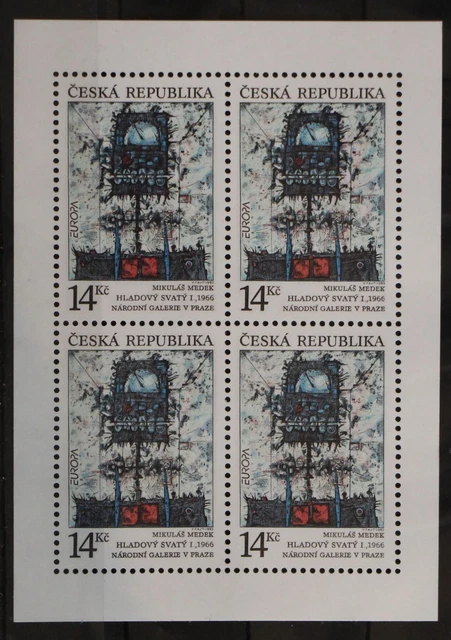 Tschechische Republik Kleinbogen 5 postfrisch Kunst #GG001