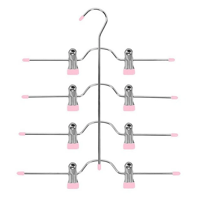 Élégant Cintre Pantalon Gain De Place En Bois De Hêtre 5 Barres – Magic Porte Pantalon