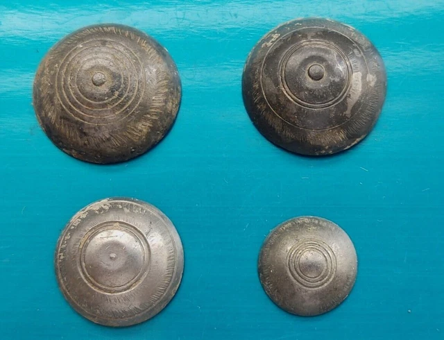 4 antique onlays with pattern, Ancient Artefact Roman Empire, Scythian