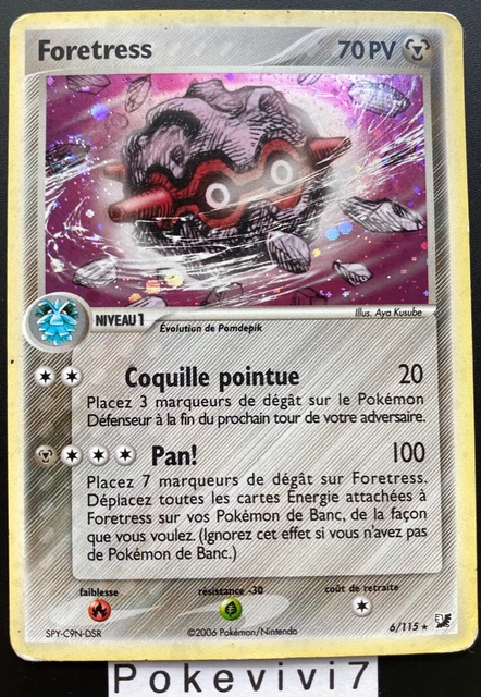 Carte Pokemon FORETRESS 6/115 Holo Bloc EX Forces Cachées FR