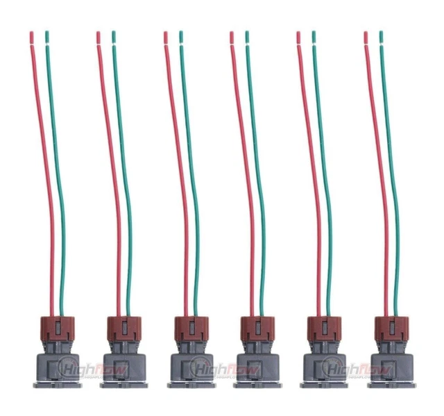 [6] FUEL INJECTOR Connector Clips Fits Nissan 300Zx 1984+ Turbo Pigtail