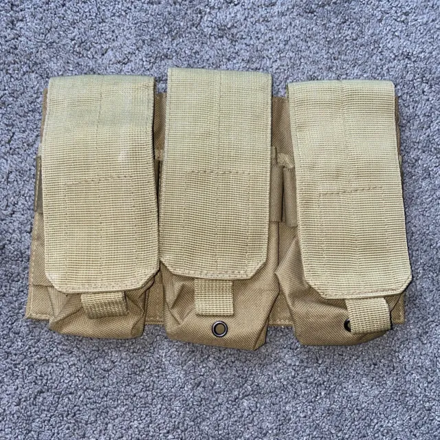 Triple/ Mag Pouch Military MOLLE Tan