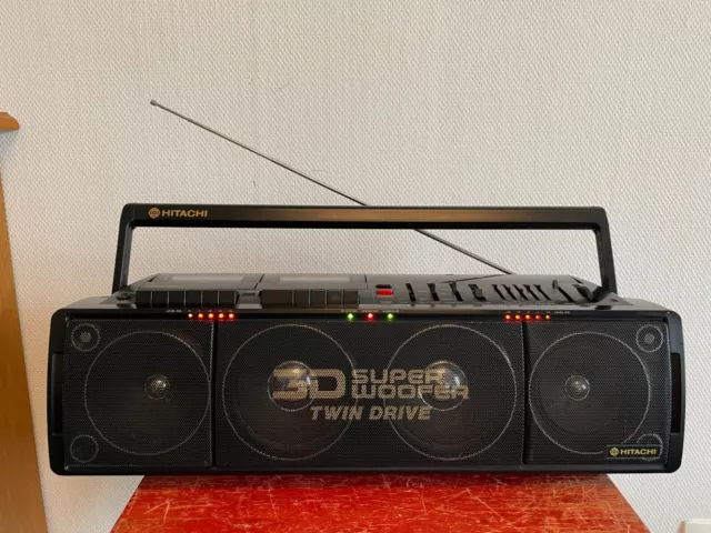 HITACHI TRK-3D80E  BOOMBOX Vintage BOOMBOX Ghettoblaster