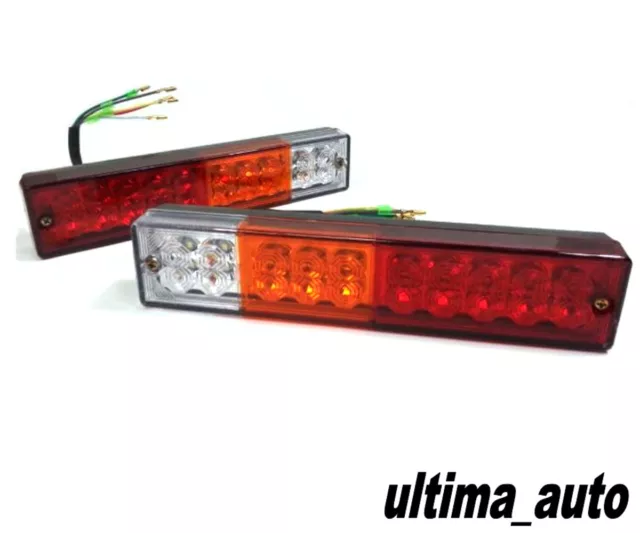 2X 12V20 LED Anhänger Lkw Bus Van Stopp Heck Blinker Lichter Rückfahrlicht