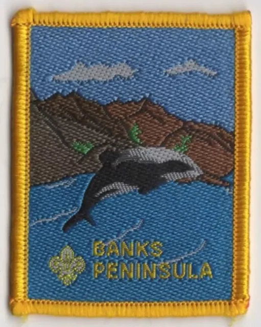 B.S.A Banks Peninsula Boy Scout Patch YELLOW Bdr. [INT879]