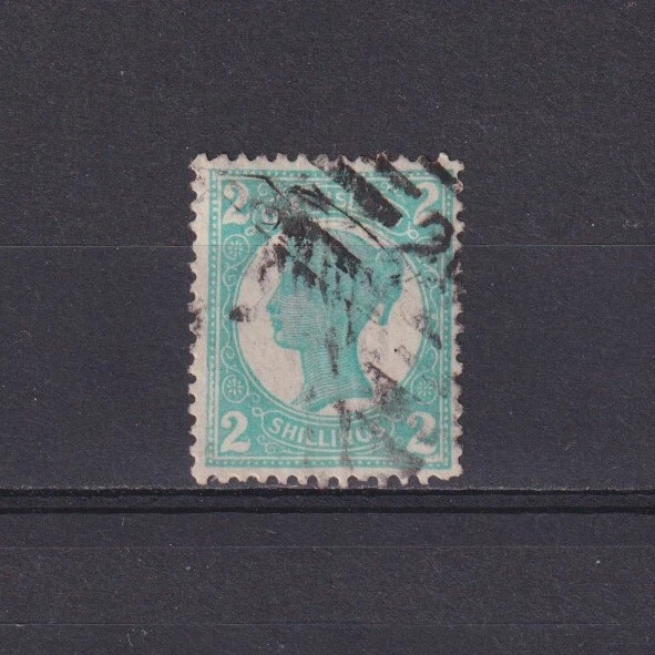 QUEENSLAND AUSTRALIA 1897, SG# 254, CV £50, 2s turquoise-green, QV, Used