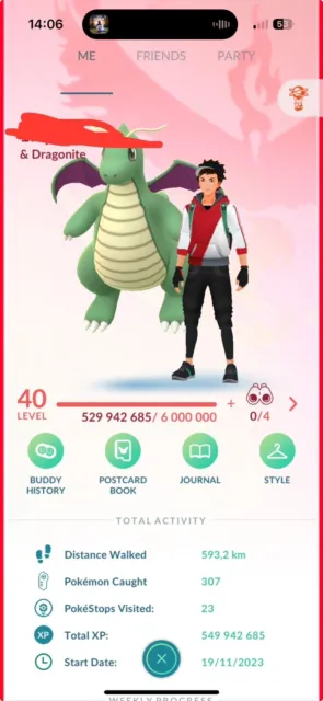 Account/compte Pokémon Go Level 50