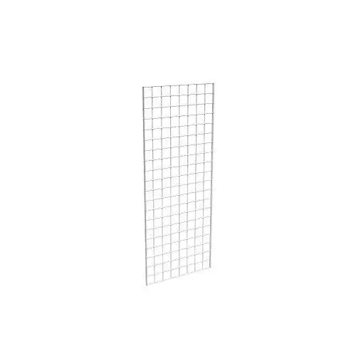 Econoco Commerical Grid Panels, 2' Width x 5' Height, White (Pack of 3)