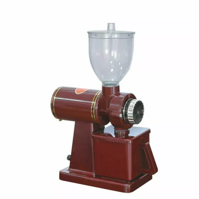 Commercial Electric Automatic Coffee Grinder Burr Espresso Bean Home Grind Red