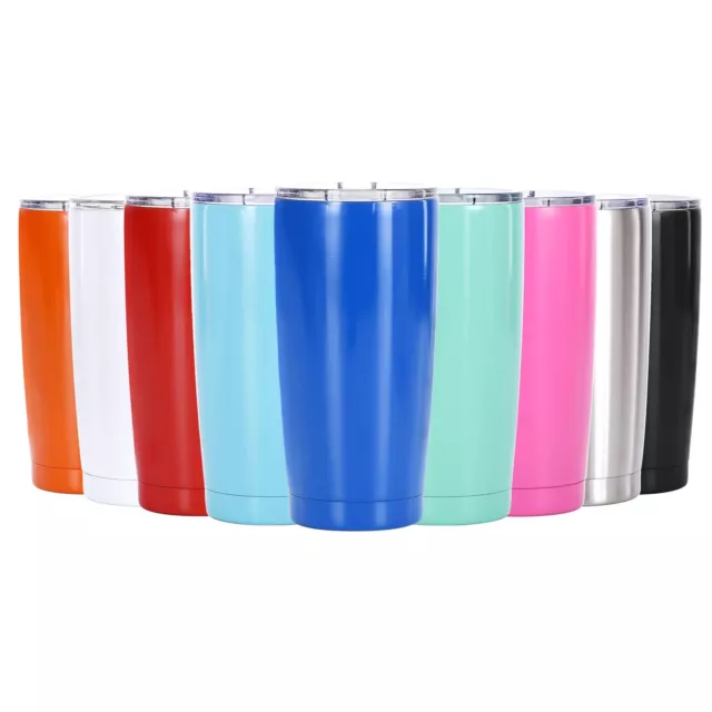 20 Ounce Stainless Steel Tumbler Coffee Mug Double Insulated Travel Cup With Lid