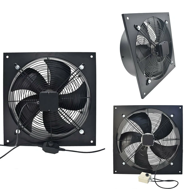 4 Inch Industrial Ventilation Exhaust Fan – Wall Mount Garage Axial Blower 120V