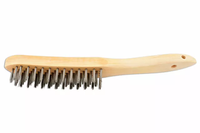 4 Rangée en Bois Poignée Câble Rayure Brosse - Paquet 4 32128 Connect Neuf