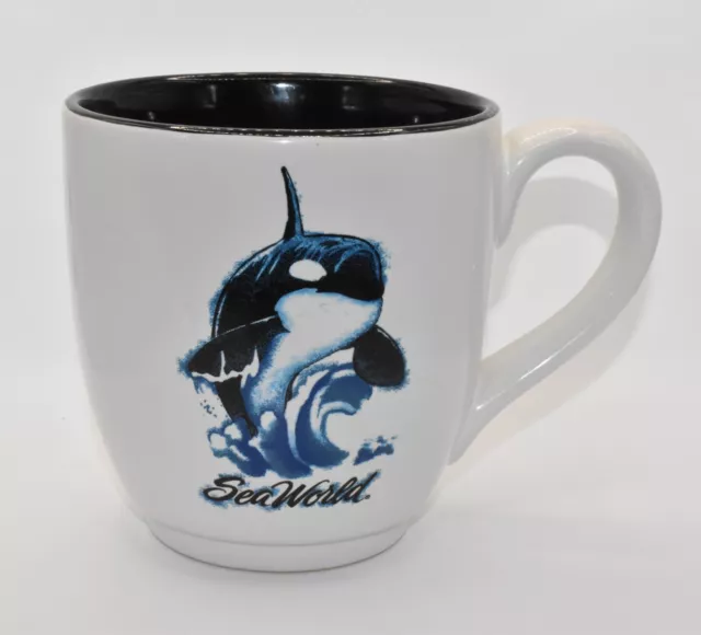 18oz Sea World Shamu Orca Killer Whale Coffee Mug Cup Tourist Souvenir LARGE
