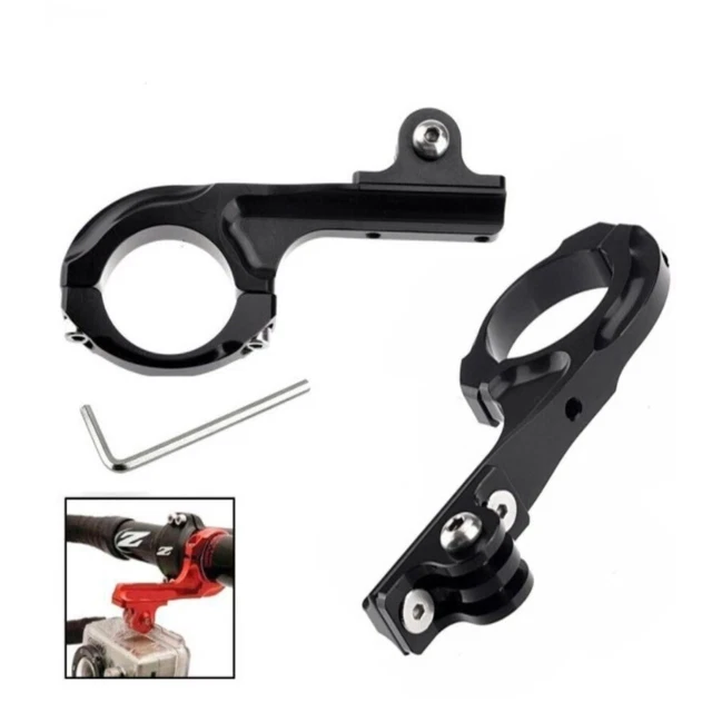 Adaptador de montaje con clip de línea para manillar de bicicleta barra de cámara soporte para Go Pro HD Hero