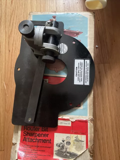 Vintage Sears Craftsman Router Bit Sharpener Attachment Model 6650 USA 3