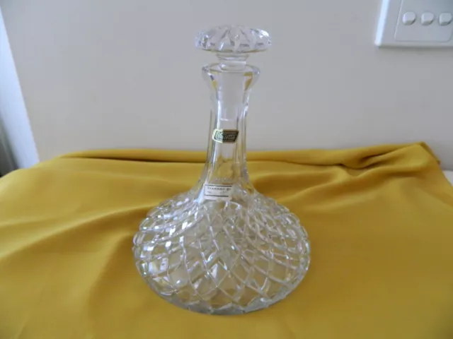 VTG Crystal Decanter VIOLETTA Handcut Lead Crystal Made Poland 2