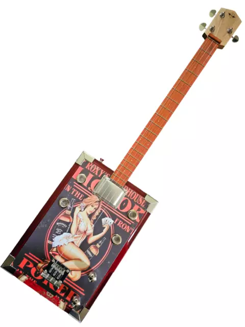 Cigar Box Guitar 3 String 25.5" Scale