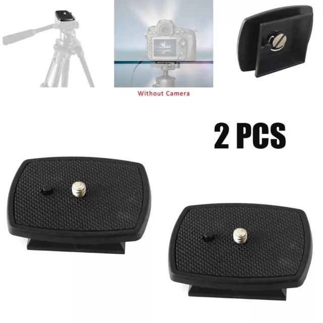 2X New Tripod Quick Release Plate Screw Adapter Mount Head For DSLR SLR Camera