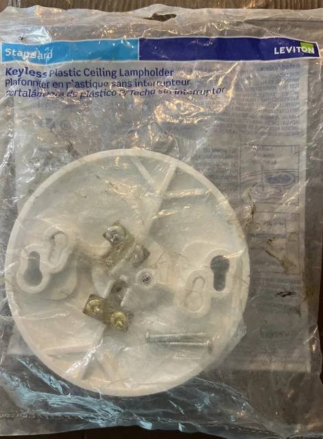 Leviton plastic keyless shop lamp holder