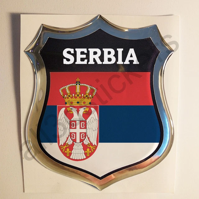 Adesivo 3D Bandiera Albania - Scudetto Resinato, 80x65mm, Per Auto O Moto, Resistente - Foto 4
