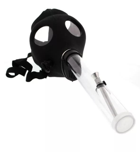 Gas Mask Bong Hookah Smoking - BONG COLOR VARY( Black)