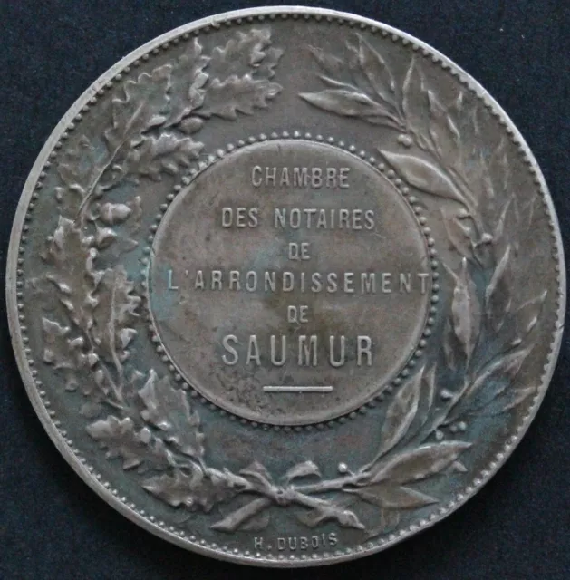 Jeton Chambre De Notaires De L'arrondissement De Saumur Corne Argent