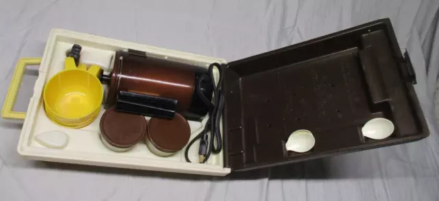 Vintage KAR 'N HOME Portable 120/12V Coffee Pot Maker Travel Kit W/Case