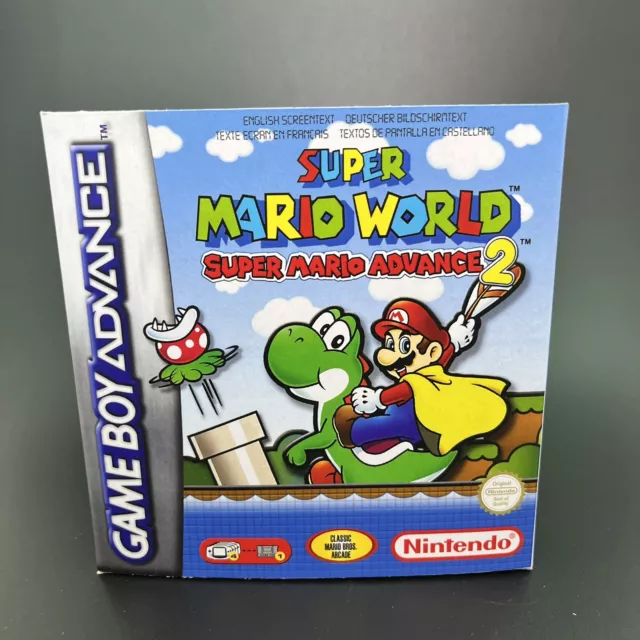 Boite Jeux Nintendo Gameboy Super Mario Advance 2 EUR Gameboy + Plateau Cale