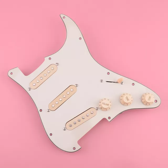 Guitar Loaded Prewired Pickguard Fit for Fender Strat SSS Yellow
