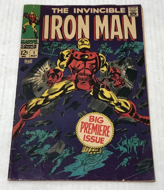 The Invincible IRON MAN # 1  - 1968 BIG PREMIERE ISSUE - Key Issue
