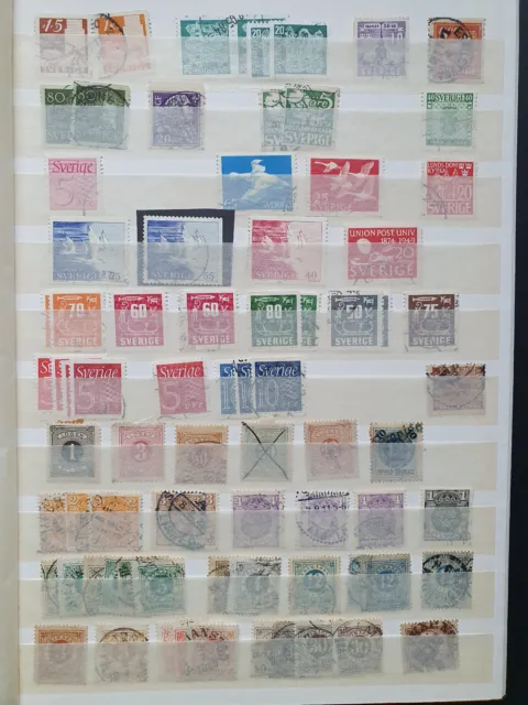 Briefmarken Sammlung Schweden Sverige alt